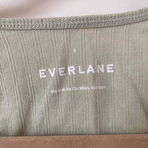 Everlane Stretch Rib Square Neck Top in Sm - Picture 2 of 2
